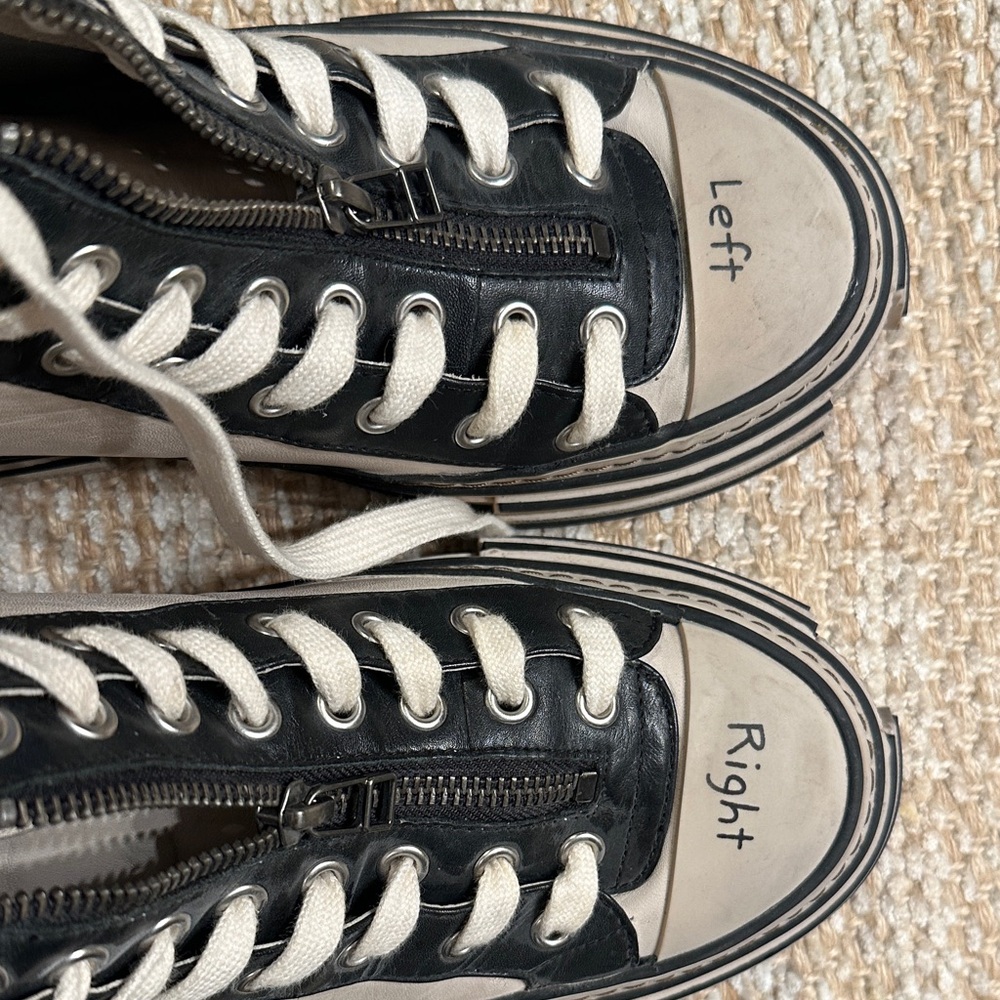 Rebecca White leather platform Sneakers - Picture 5 of 7